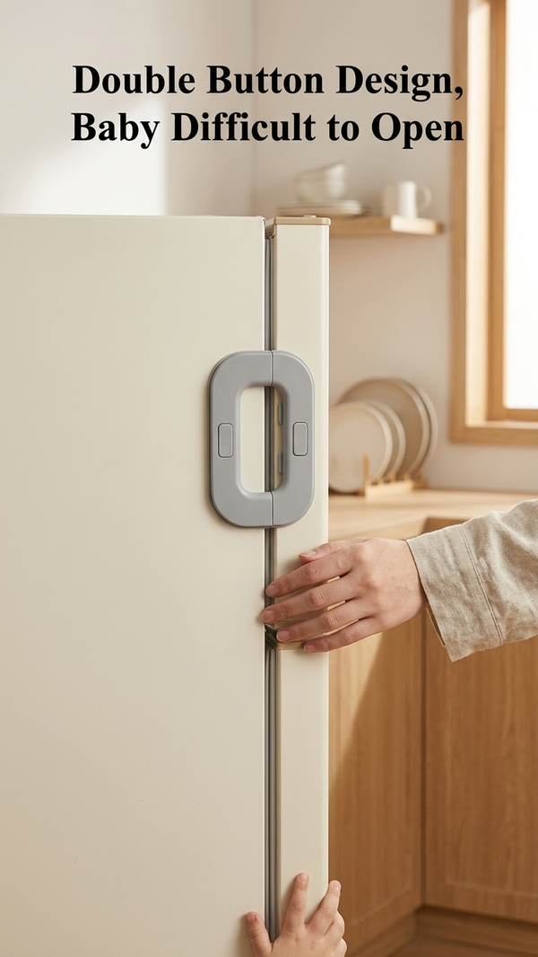 Multi-Purpose Child Safety Lock for Fridge, Cabinets & Drawers