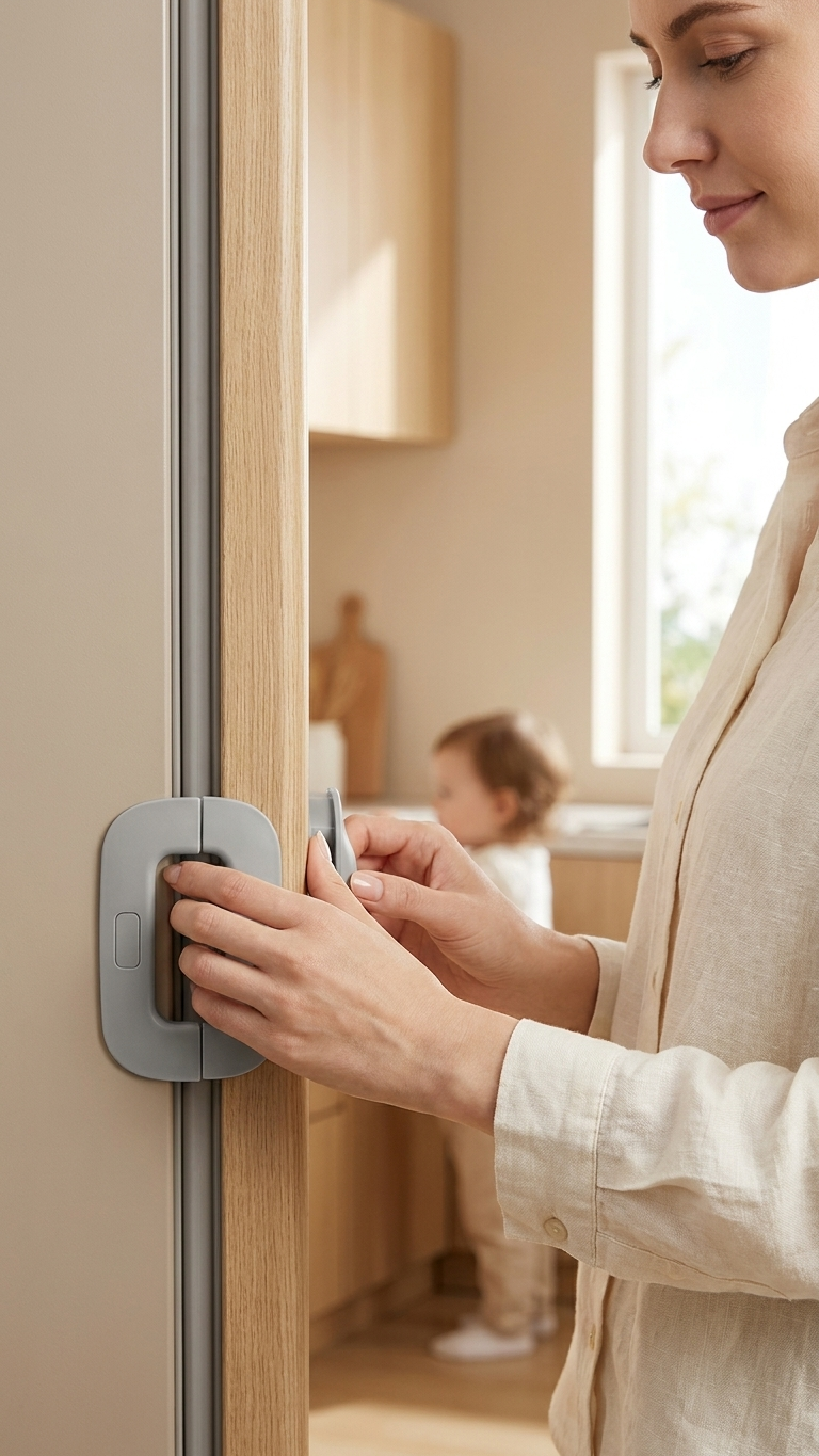 Multi-Purpose Child Safety Lock for Fridge, Cabinets & Drawers