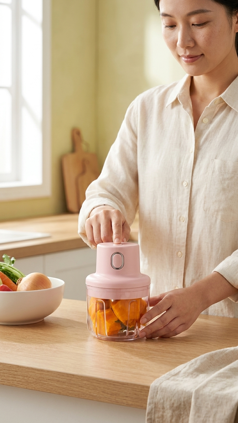 USB Rechargeable Mini Chopper – Quick Kitchen Food Processor