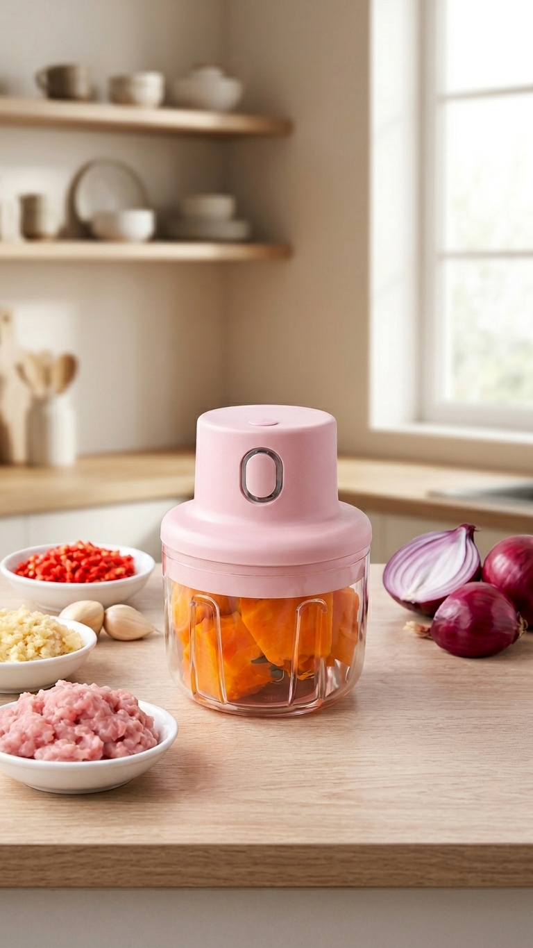 USB Rechargeable Mini Chopper – Quick Kitchen Food Processor
