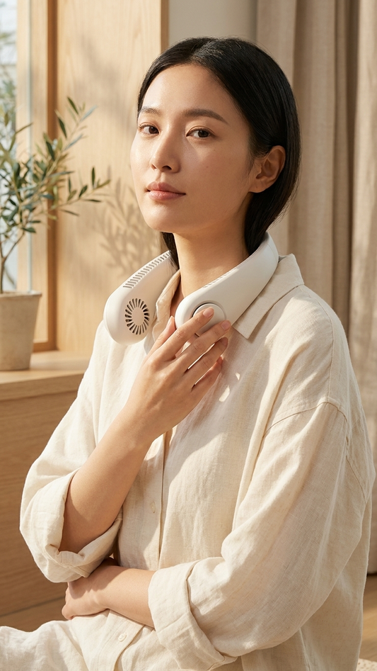 Rechargeable Neck Fan – Hands-Free Portable Cooling Fan