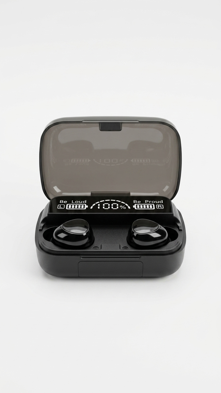 M10 Digital Display Wireless Earbuds for Android & iPhone