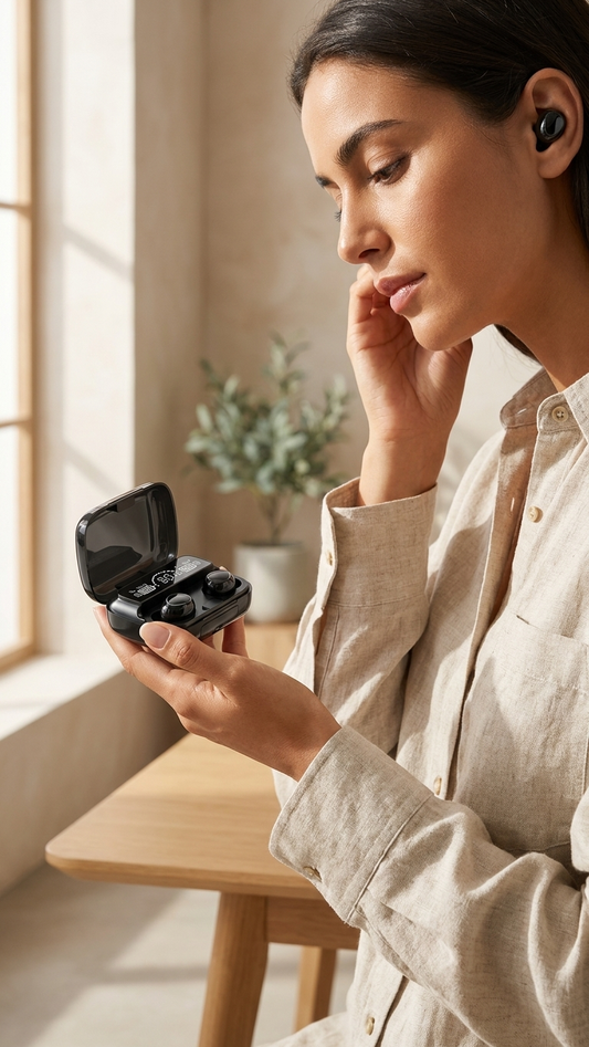 M10 Digital Display Wireless Earbuds for Android & iPhone